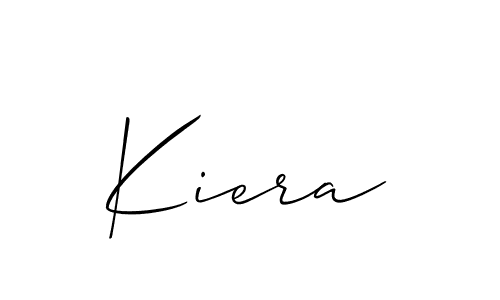 Make a beautiful signature design for name Kiera. With this signature (Allison_Script) style, you can create a handwritten signature for free. Kiera signature style 2 images and pictures png