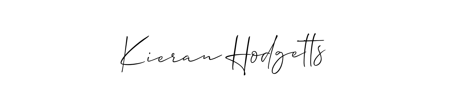 It looks lik you need a new signature style for name Kieran Hodgetts. Design unique handwritten (Allison_Script) signature with our free signature maker in just a few clicks. Kieran Hodgetts signature style 2 images and pictures png