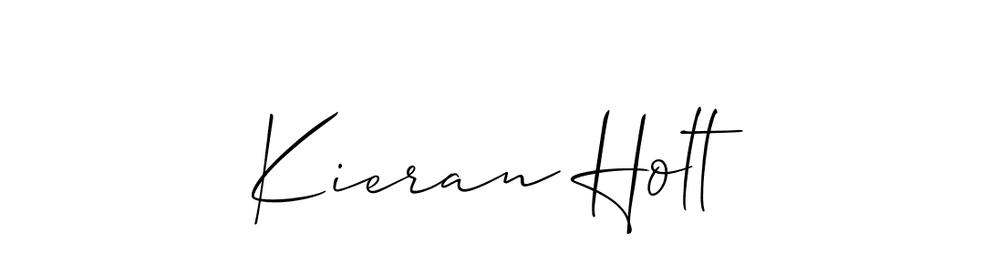 Kieran Holt stylish signature style. Best Handwritten Sign (Allison_Script) for my name. Handwritten Signature Collection Ideas for my name Kieran Holt. Kieran Holt signature style 2 images and pictures png