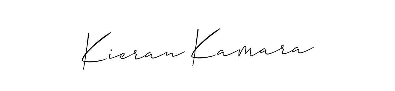 Use a signature maker to create a handwritten signature online. With this signature software, you can design (Allison_Script) your own signature for name Kieran Kamara. Kieran Kamara signature style 2 images and pictures png