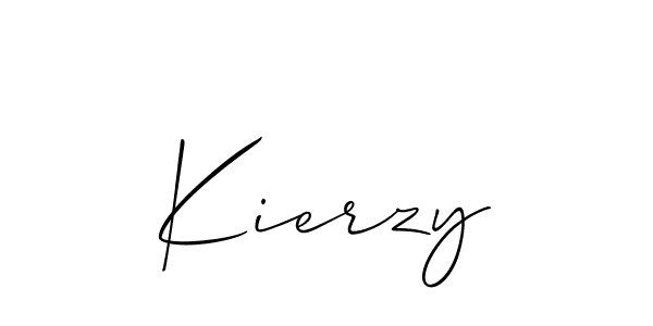 You should practise on your own different ways (Allison_Script) to write your name (Kierzy) in signature. don't let someone else do it for you. Kierzy signature style 2 images and pictures png