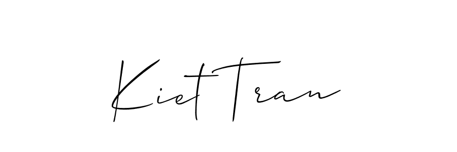 Make a beautiful signature design for name Kiet Tran. With this signature (Allison_Script) style, you can create a handwritten signature for free. Kiet Tran signature style 2 images and pictures png