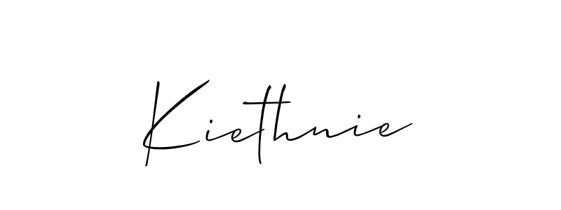 How to make Kiethnie signature? Allison_Script is a professional autograph style. Create handwritten signature for Kiethnie name. Kiethnie signature style 2 images and pictures png