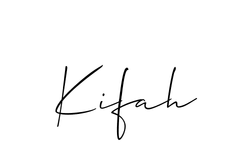 How to Draw Kifah signature style? Allison_Script is a latest design signature styles for name Kifah. Kifah signature style 2 images and pictures png