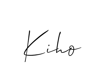 Allison_Script is a professional signature style that is perfect for those who want to add a touch of class to their signature. It is also a great choice for those who want to make their signature more unique. Get Kiho name to fancy signature for free. Kiho signature style 2 images and pictures png