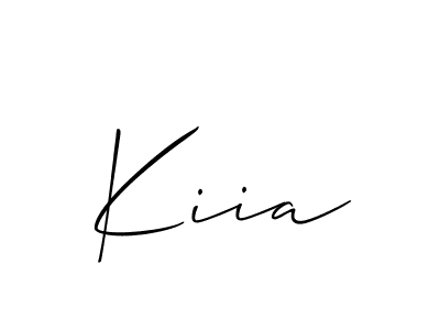 Allison_Script is a professional signature style that is perfect for those who want to add a touch of class to their signature. It is also a great choice for those who want to make their signature more unique. Get Kiia name to fancy signature for free. Kiia signature style 2 images and pictures png