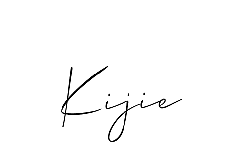 How to make Kijie name signature. Use Allison_Script style for creating short signs online. This is the latest handwritten sign. Kijie signature style 2 images and pictures png