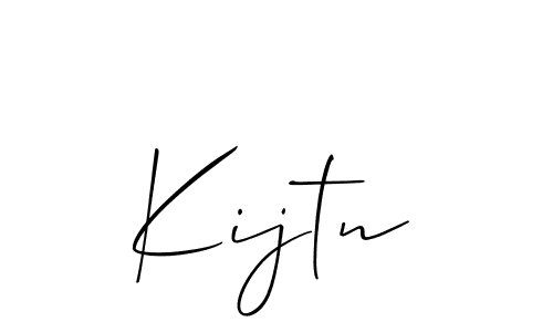 How to Draw Kijtn signature style? Allison_Script is a latest design signature styles for name Kijtn. Kijtn signature style 2 images and pictures png