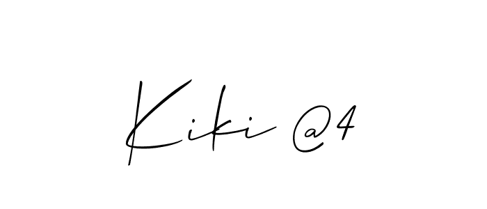 How to Draw Kiki @4 signature style? Allison_Script is a latest design signature styles for name Kiki @4. Kiki @4 signature style 2 images and pictures png