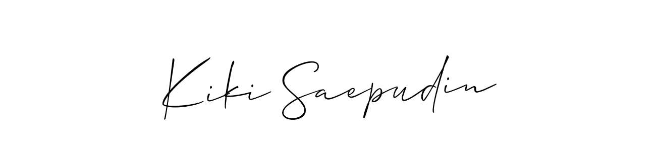 Make a beautiful signature design for name Kiki Saepudin. Use this online signature maker to create a handwritten signature for free. Kiki Saepudin signature style 2 images and pictures png