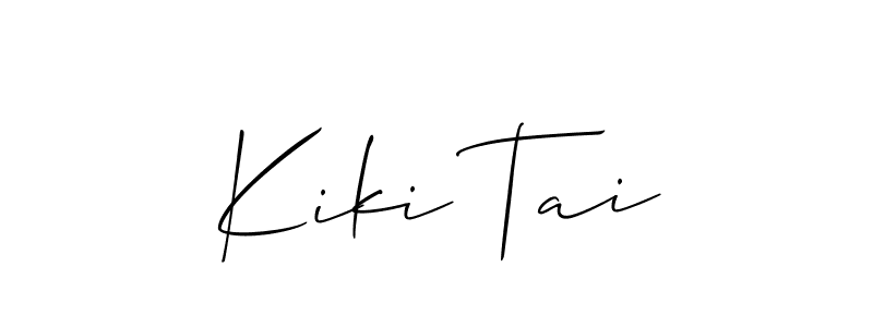 Similarly Allison_Script is the best handwritten signature design. Signature creator online .You can use it as an online autograph creator for name Kiki Tai. Kiki Tai signature style 2 images and pictures png