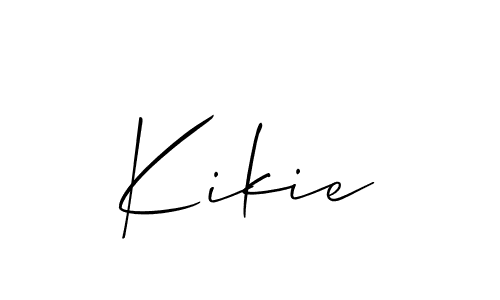 How to make Kikie signature? Allison_Script is a professional autograph style. Create handwritten signature for Kikie name. Kikie signature style 2 images and pictures png