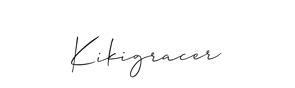 Design your own signature with our free online signature maker. With this signature software, you can create a handwritten (Allison_Script) signature for name Kikigracer. Kikigracer signature style 2 images and pictures png