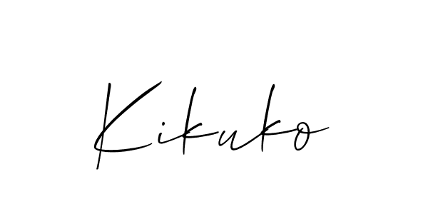 Make a beautiful signature design for name Kikuko. Use this online signature maker to create a handwritten signature for free. Kikuko signature style 2 images and pictures png