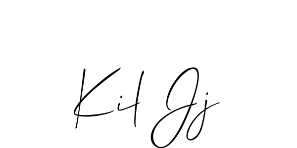 Create a beautiful signature design for name Kil Jj. With this signature (Allison_Script) fonts, you can make a handwritten signature for free. Kil Jj signature style 2 images and pictures png