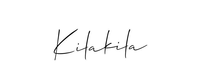 How to make Kilakila name signature. Use Allison_Script style for creating short signs online. This is the latest handwritten sign. Kilakila signature style 2 images and pictures png
