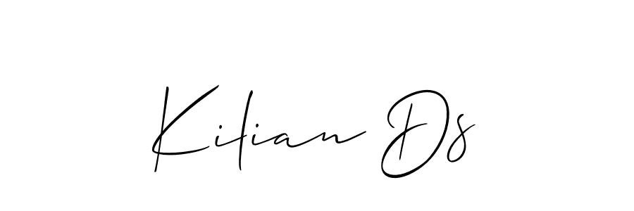 if you are searching for the best signature style for your name Kilian Ds. so please give up your signature search. here we have designed multiple signature styles  using Allison_Script. Kilian Ds signature style 2 images and pictures png