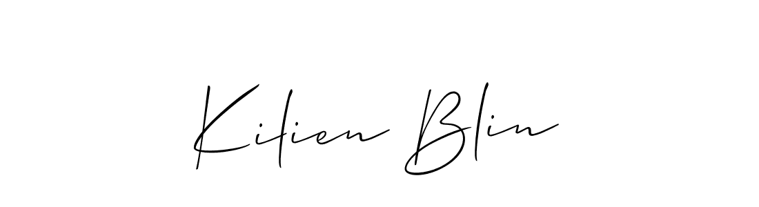 How to make Kilien Blin signature? Allison_Script is a professional autograph style. Create handwritten signature for Kilien Blin name. Kilien Blin signature style 2 images and pictures png
