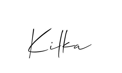Also we have Kilka name is the best signature style. Create professional handwritten signature collection using Allison_Script autograph style. Kilka signature style 2 images and pictures png