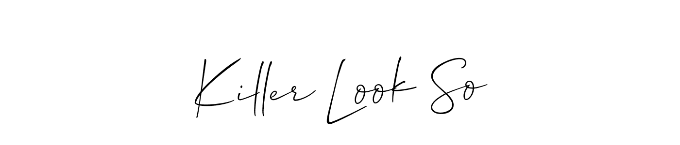 You can use this online signature creator to create a handwritten signature for the name Killer Look So. This is the best online autograph maker. Killer Look So signature style 2 images and pictures png
