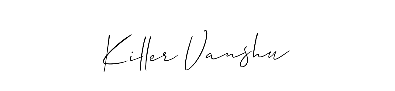 Make a beautiful signature design for name Killer Vanshu. Use this online signature maker to create a handwritten signature for free. Killer Vanshu signature style 2 images and pictures png