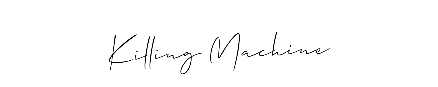How to Draw Killing Machine signature style? Allison_Script is a latest design signature styles for name Killing Machine. Killing Machine signature style 2 images and pictures png