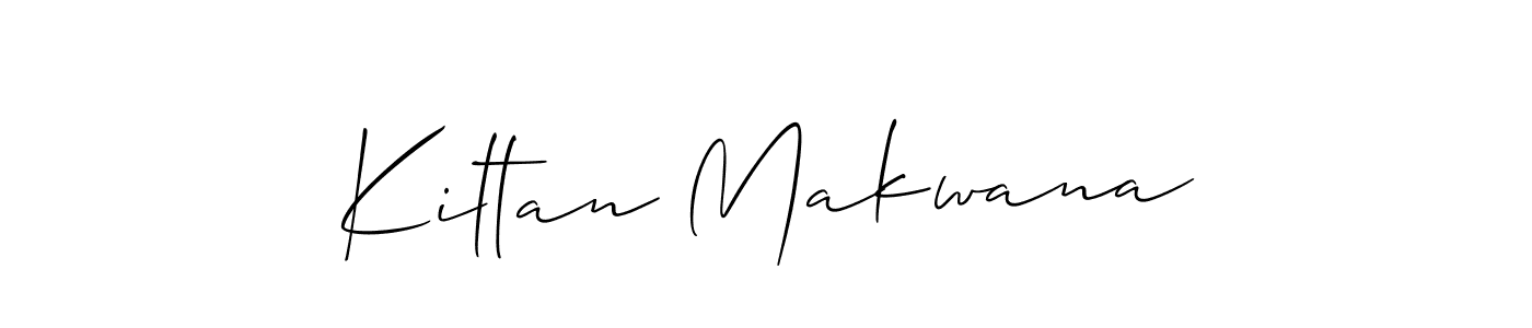 Kiltan Makwana stylish signature style. Best Handwritten Sign (Allison_Script) for my name. Handwritten Signature Collection Ideas for my name Kiltan Makwana. Kiltan Makwana signature style 2 images and pictures png