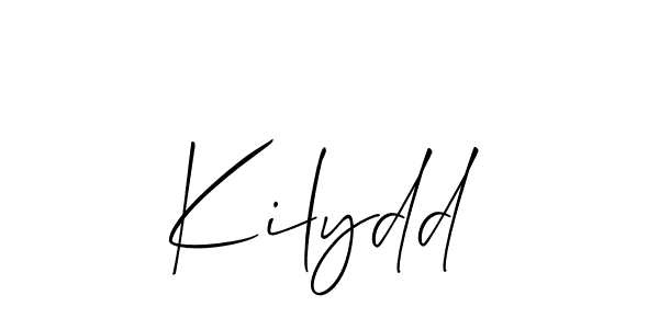 How to make Kilydd name signature. Use Allison_Script style for creating short signs online. This is the latest handwritten sign. Kilydd signature style 2 images and pictures png