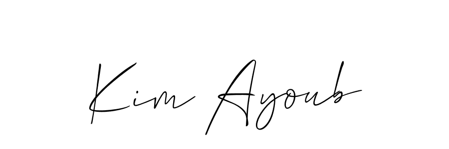 Make a beautiful signature design for name Kim Ayoub. Use this online signature maker to create a handwritten signature for free. Kim Ayoub signature style 2 images and pictures png