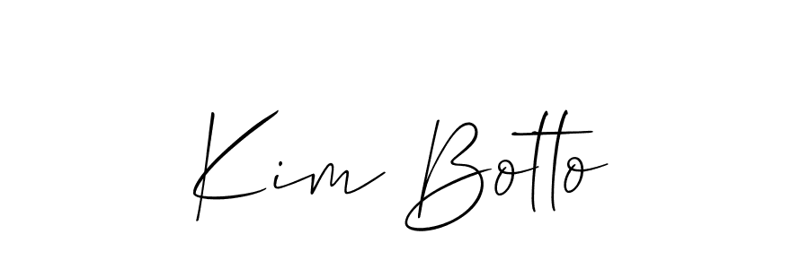 Also You can easily find your signature by using the search form. We will create Kim Botto name handwritten signature images for you free of cost using Allison_Script sign style. Kim Botto signature style 2 images and pictures png