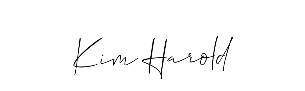 Also we have Kim Harold name is the best signature style. Create professional handwritten signature collection using Allison_Script autograph style. Kim Harold signature style 2 images and pictures png