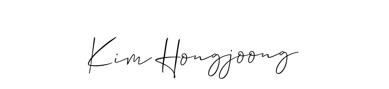 Check out images of Autograph of Kim Hongjoong name. Actor Kim Hongjoong Signature Style. Allison_Script is a professional sign style online. Kim Hongjoong signature style 2 images and pictures png