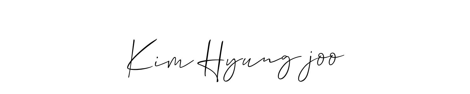 Make a beautiful signature design for name Kim Hyung‑joo. With this signature (Allison_Script) style, you can create a handwritten signature for free. Kim Hyung‑joo signature style 2 images and pictures png