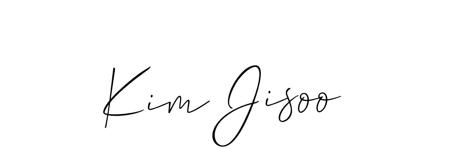 Allison_Script is a professional signature style that is perfect for those who want to add a touch of class to their signature. It is also a great choice for those who want to make their signature more unique. Get Kim Jisoo name to fancy signature for free. Kim Jisoo signature style 2 images and pictures png