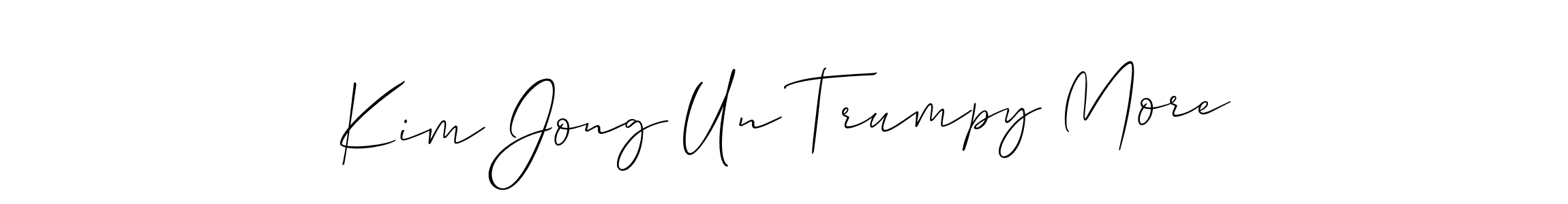 Make a beautiful signature design for name Kim Jong Un Trumpy More. Use this online signature maker to create a handwritten signature for free. Kim Jong Un Trumpy More signature style 2 images and pictures png