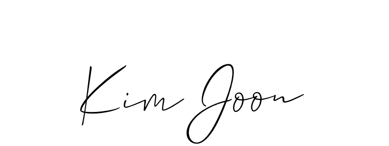 Allison_Script is a professional signature style that is perfect for those who want to add a touch of class to their signature. It is also a great choice for those who want to make their signature more unique. Get Kim Joon name to fancy signature for free. Kim Joon signature style 2 images and pictures png