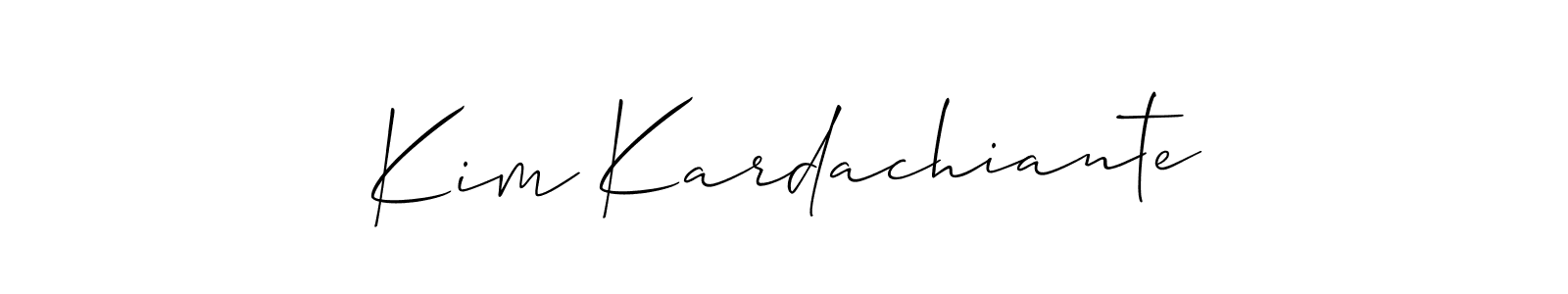 Best and Professional Signature Style for Kim Kardachiante. Allison_Script Best Signature Style Collection. Kim Kardachiante signature style 2 images and pictures png
