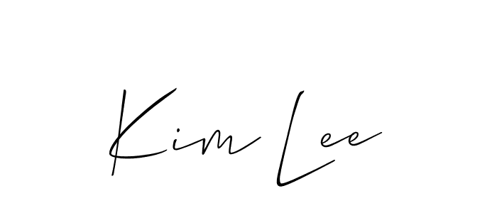 You should practise on your own different ways (Allison_Script) to write your name (Kim Lee) in signature. don't let someone else do it for you. Kim Lee signature style 2 images and pictures png