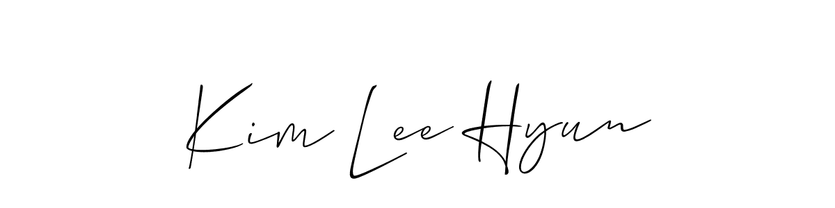 Kim Lee Hyun stylish signature style. Best Handwritten Sign (Allison_Script) for my name. Handwritten Signature Collection Ideas for my name Kim Lee Hyun. Kim Lee Hyun signature style 2 images and pictures png