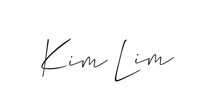 Create a beautiful signature design for name Kim Lim. With this signature (Allison_Script) fonts, you can make a handwritten signature for free. Kim Lim signature style 2 images and pictures png