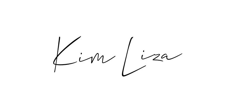 Check out images of Autograph of Kim Liza name. Actor Kim Liza Signature Style. Allison_Script is a professional sign style online. Kim Liza signature style 2 images and pictures png