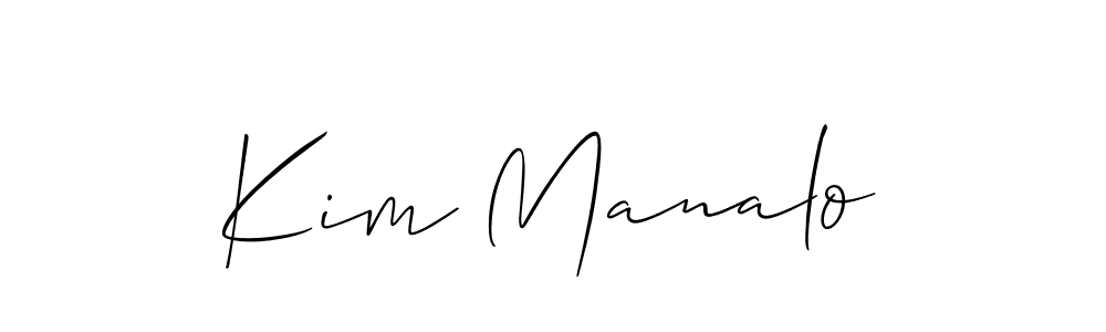 Make a beautiful signature design for name Kim Manalo. Use this online signature maker to create a handwritten signature for free. Kim Manalo signature style 2 images and pictures png