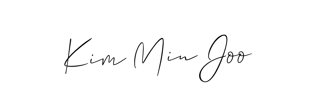 The best way (Allison_Script) to make a short signature is to pick only two or three words in your name. The name Kim Min Joo include a total of six letters. For converting this name. Kim Min Joo signature style 2 images and pictures png