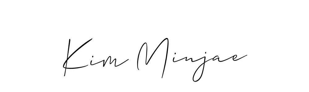 Make a short Kim Minjae signature style. Manage your documents anywhere anytime using Allison_Script. Create and add eSignatures, submit forms, share and send files easily. Kim Minjae signature style 2 images and pictures png