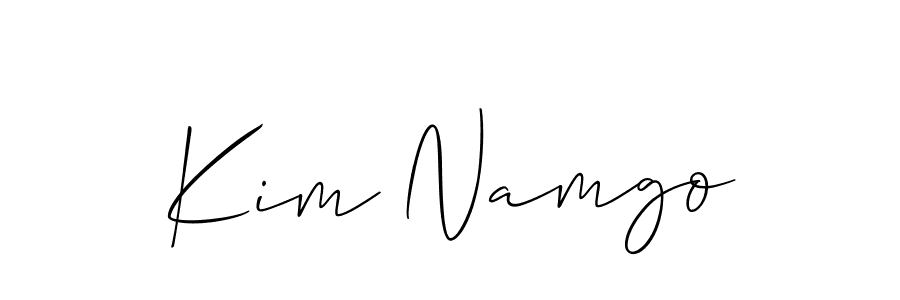 Also we have Kim Namgo name is the best signature style. Create professional handwritten signature collection using Allison_Script autograph style. Kim Namgo signature style 2 images and pictures png