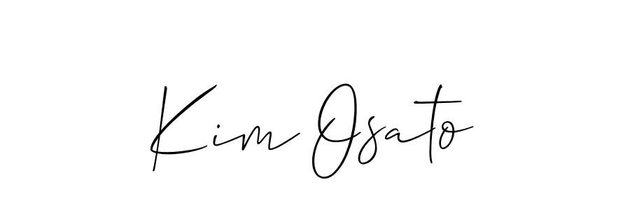 Also You can easily find your signature by using the search form. We will create Kim Osato name handwritten signature images for you free of cost using Allison_Script sign style. Kim Osato signature style 2 images and pictures png