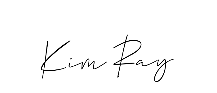 Create a beautiful signature design for name Kim Ray. With this signature (Allison_Script) fonts, you can make a handwritten signature for free. Kim Ray signature style 2 images and pictures png