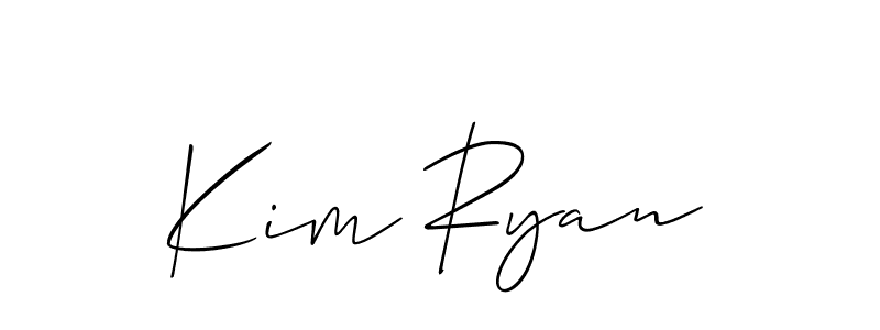 It looks lik you need a new signature style for name Kim Ryan. Design unique handwritten (Allison_Script) signature with our free signature maker in just a few clicks. Kim Ryan signature style 2 images and pictures png