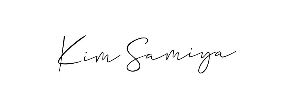 You can use this online signature creator to create a handwritten signature for the name Kim Samiya. This is the best online autograph maker. Kim Samiya signature style 2 images and pictures png