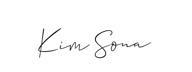 See photos of Kim Sona official signature by Spectra . Check more albums & portfolios. Read reviews & check more about Allison_Script font. Kim Sona signature style 2 images and pictures png